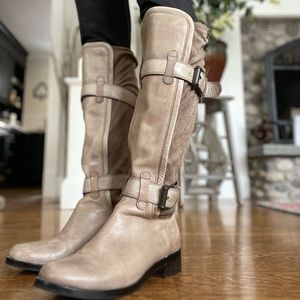 Cole Haan soft leather and Suede boots - size 5.5 with Nike Air Soles